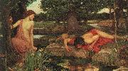 John William Waterhouse Echoandnarcissus oil on canvas